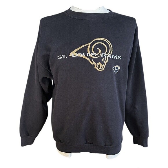 Vintage St. Louis Rams Logo Athletic Crewneck Sweatshirt - Picture 1 of 4